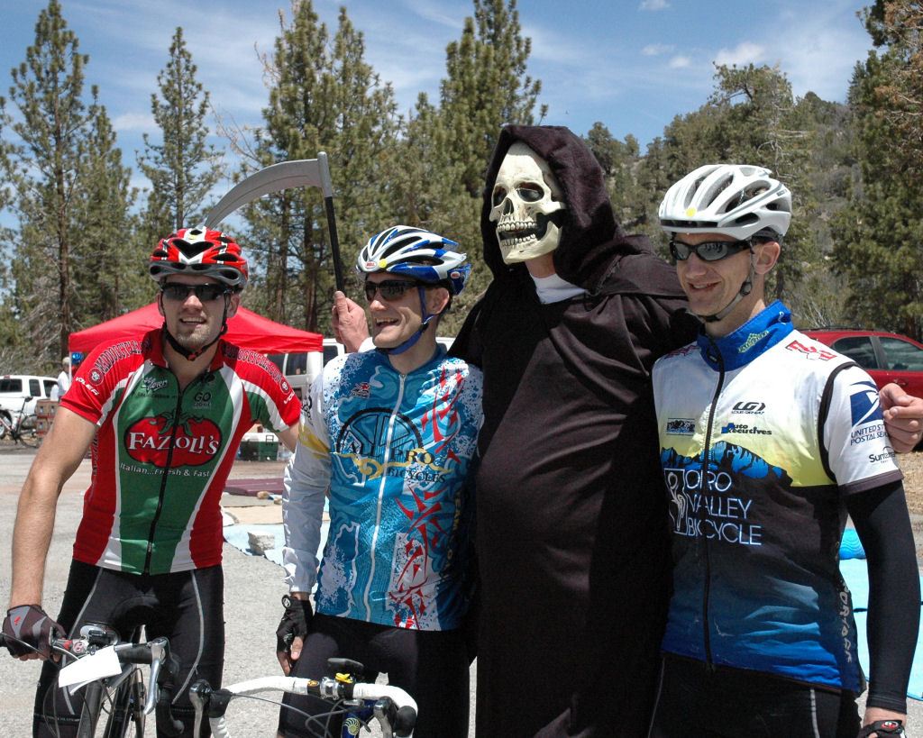 Three Seriously Fast Cyclists and One Grim Reaper