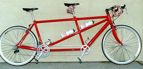 Robert and Jill Kahler's Custom Tandem which only weighs 31 Pounds!!