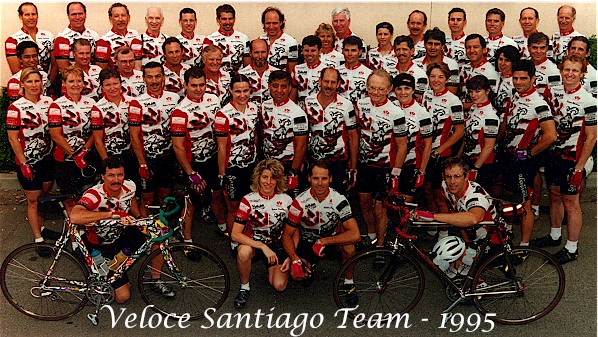 Veloce Santiago Cycling Team Photo from 1995